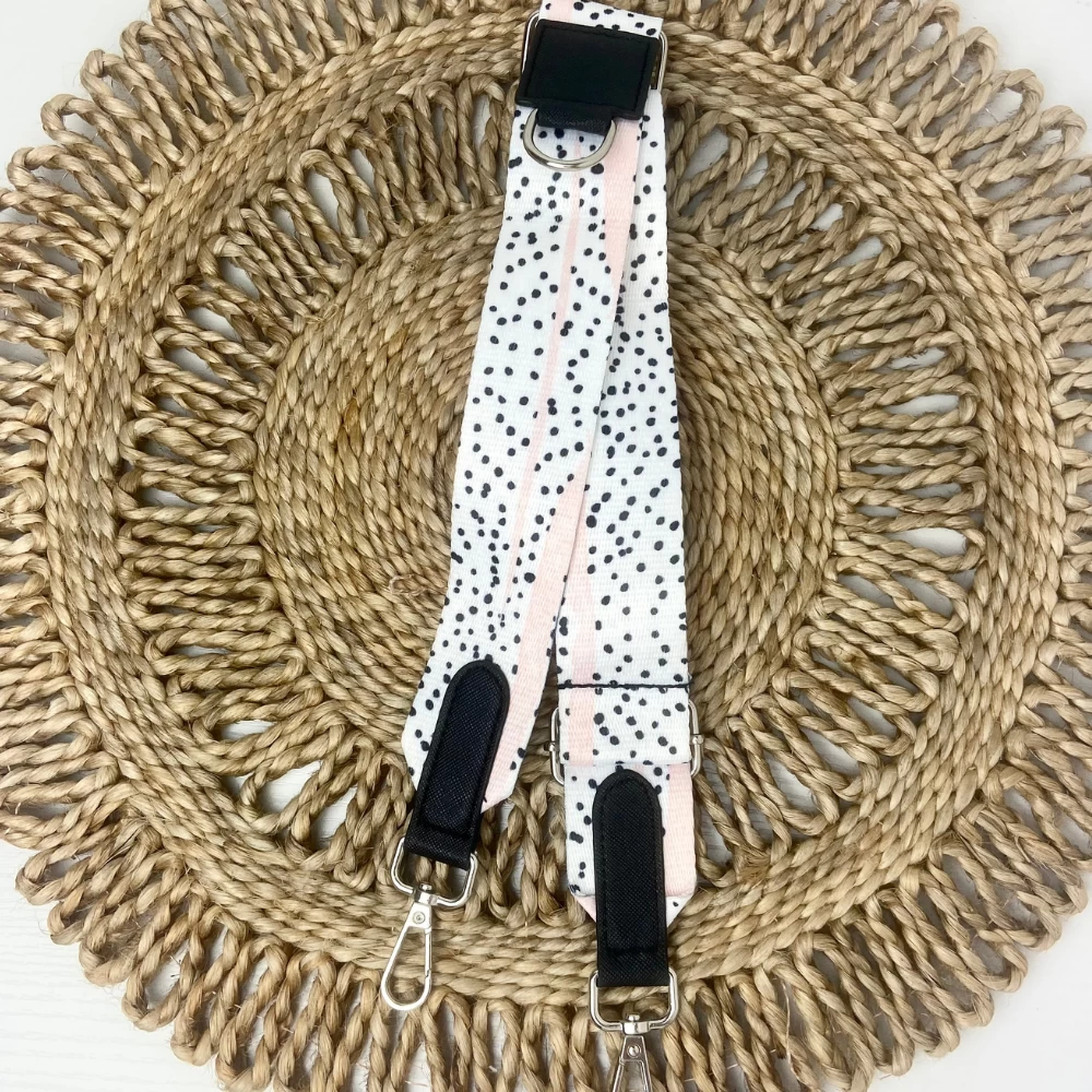 Bag Strap - Pink Dalmatian 5 Bag Strap - Pink Dalmatian - Image 3