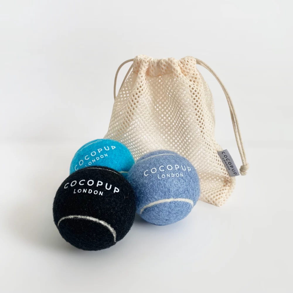 Tennis Ball Bundle - Black, Ballin' Blue, Bright Blue 3 Tennis Ball Bundle - Black, Ballin' Blue, Bright Blue