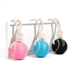 Tennis Ball Rope Toy - Midnight Black -Cocopup London Untitleddesign 4 4a079ec9 325f 4c03 a2aa ef75122671af