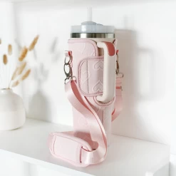 Baby Pink Heart Tumbler Carry Case By Coconut Lane -Cocopup London pinkheart4 86020d19 4ff5 460b b1fa 2729eb04b339